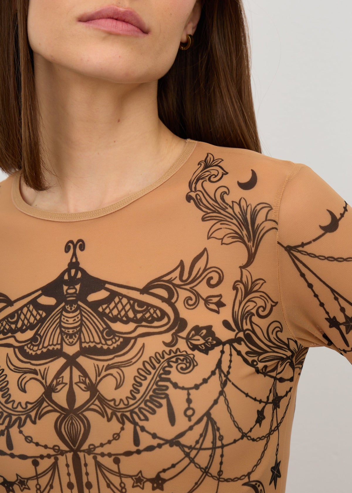 Fly Long Sleeve Bodysuit for Women – Unique Tattoo Design