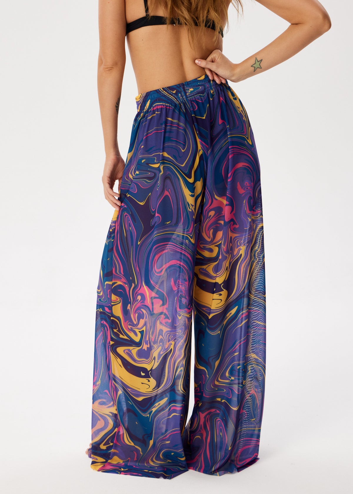 Fusion Violet Palazzo Pants – Style, Comfort, and Sun Protection