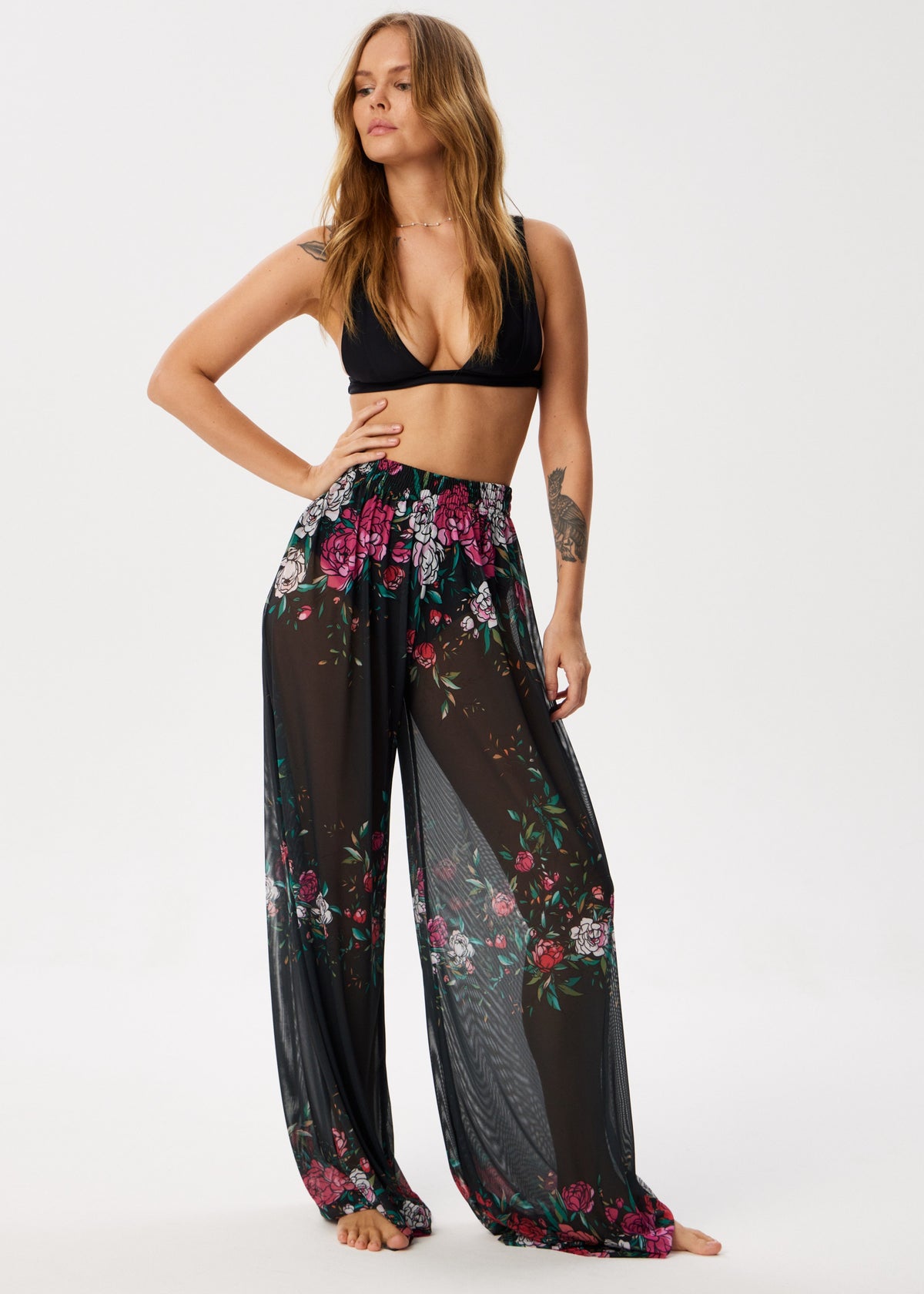 Rose Flowing Palazzo Pants – Style, Comfort, and Sun Protection