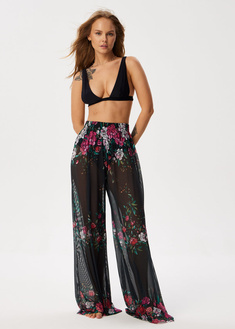 Rose Flowing Palazzo Pants – Style, Comfort, and Sun Protection