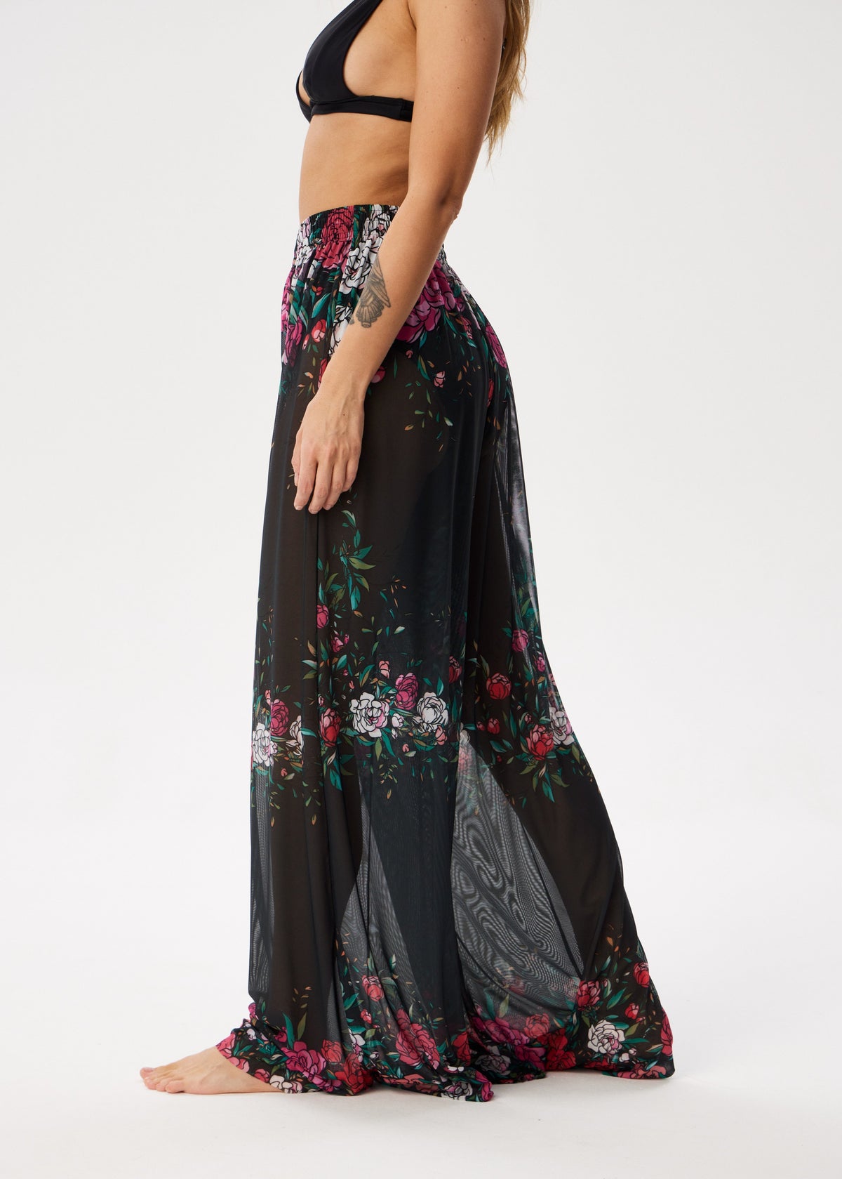 Rose Flowing Palazzo Pants – Style, Comfort, and Sun Protection