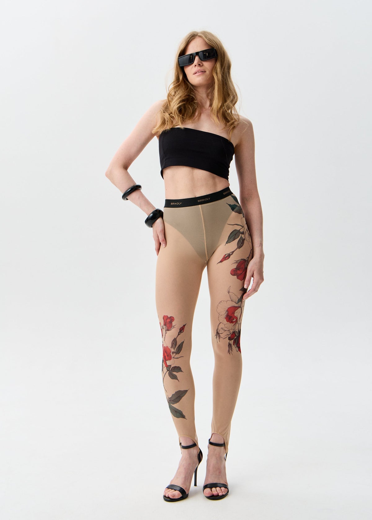 Tattoo Rose Sheer Mesh Tattoo Effect Leggings for Women – Bold & Stylish (на проверку) - BRIKOLY