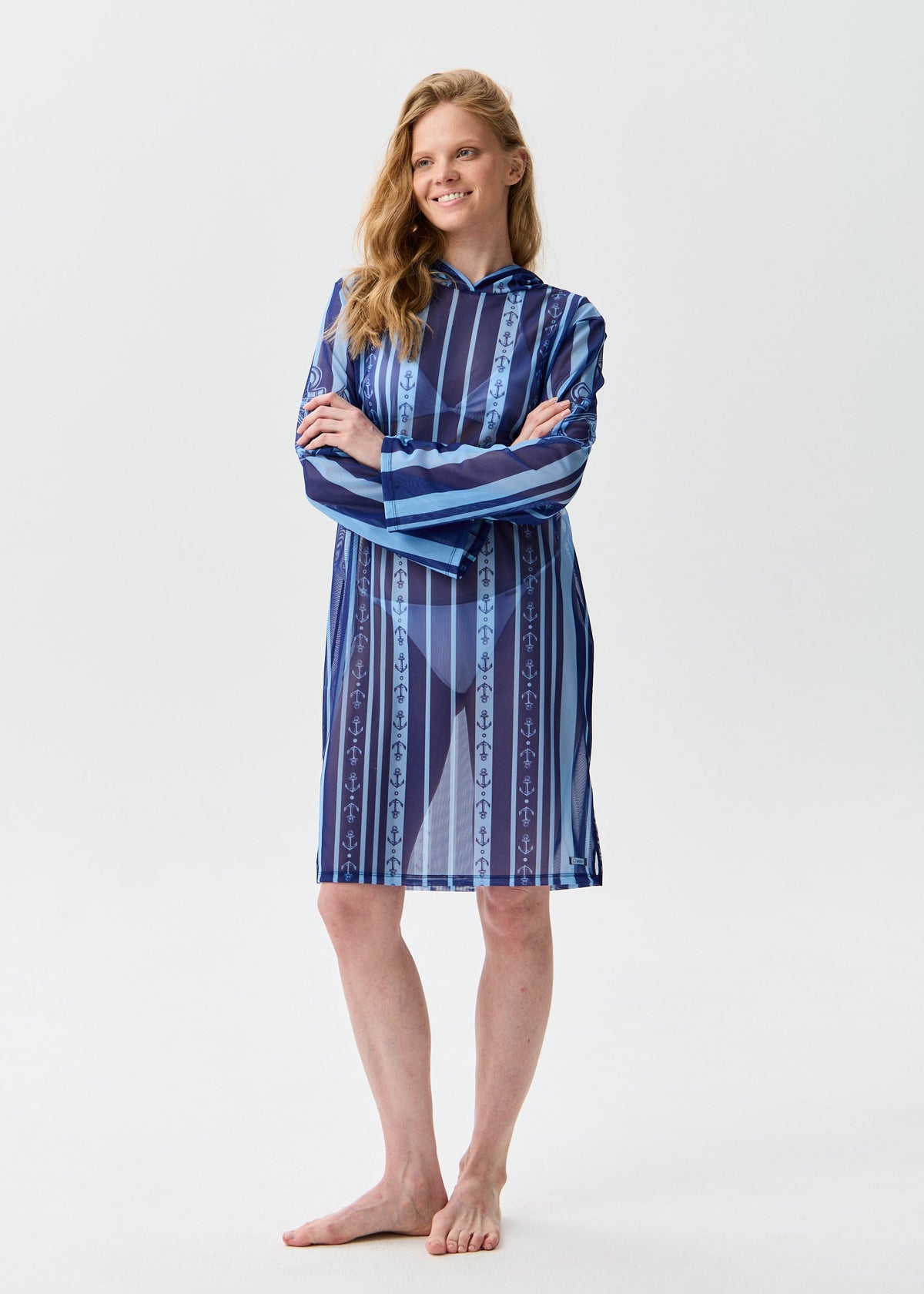 Yacht Mesh Beach Tunic for Women – Lightweight UV Cover-Up with Exclusive Design (на проверку) - BRIKOLY