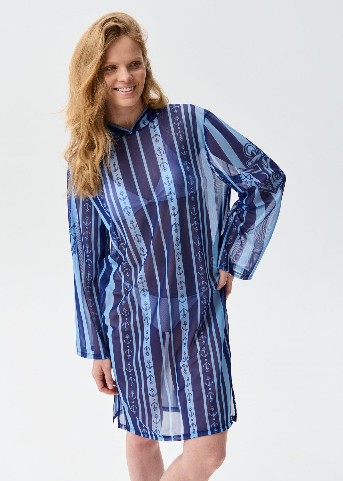 Yacht Mesh Beach Tunic for Women – Lightweight UV Cover-Up with Exclusive Design (на проверку) - BRIKOLY