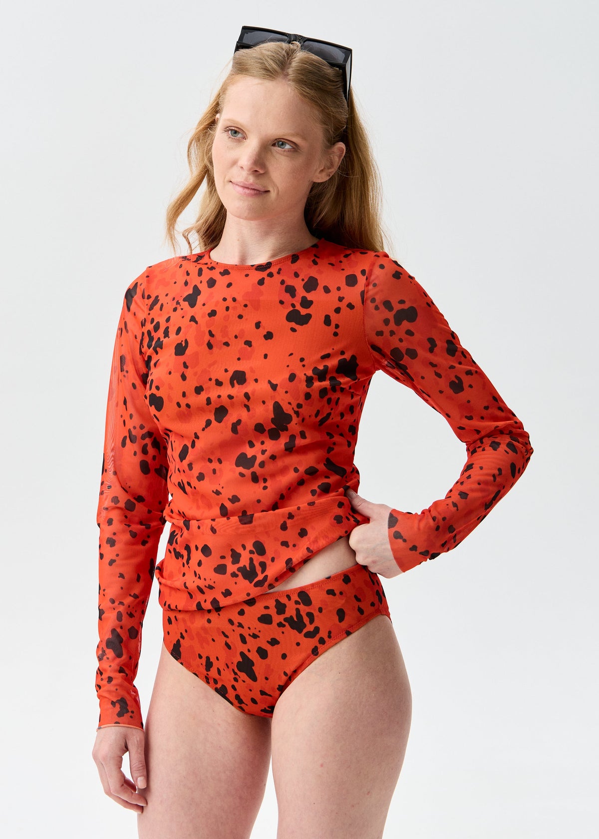 Buckwheat Mesh Swimsuit SPF50 – Long Sleeve Bikini Set for Safe Tan (на проверку) - BRIKOLY