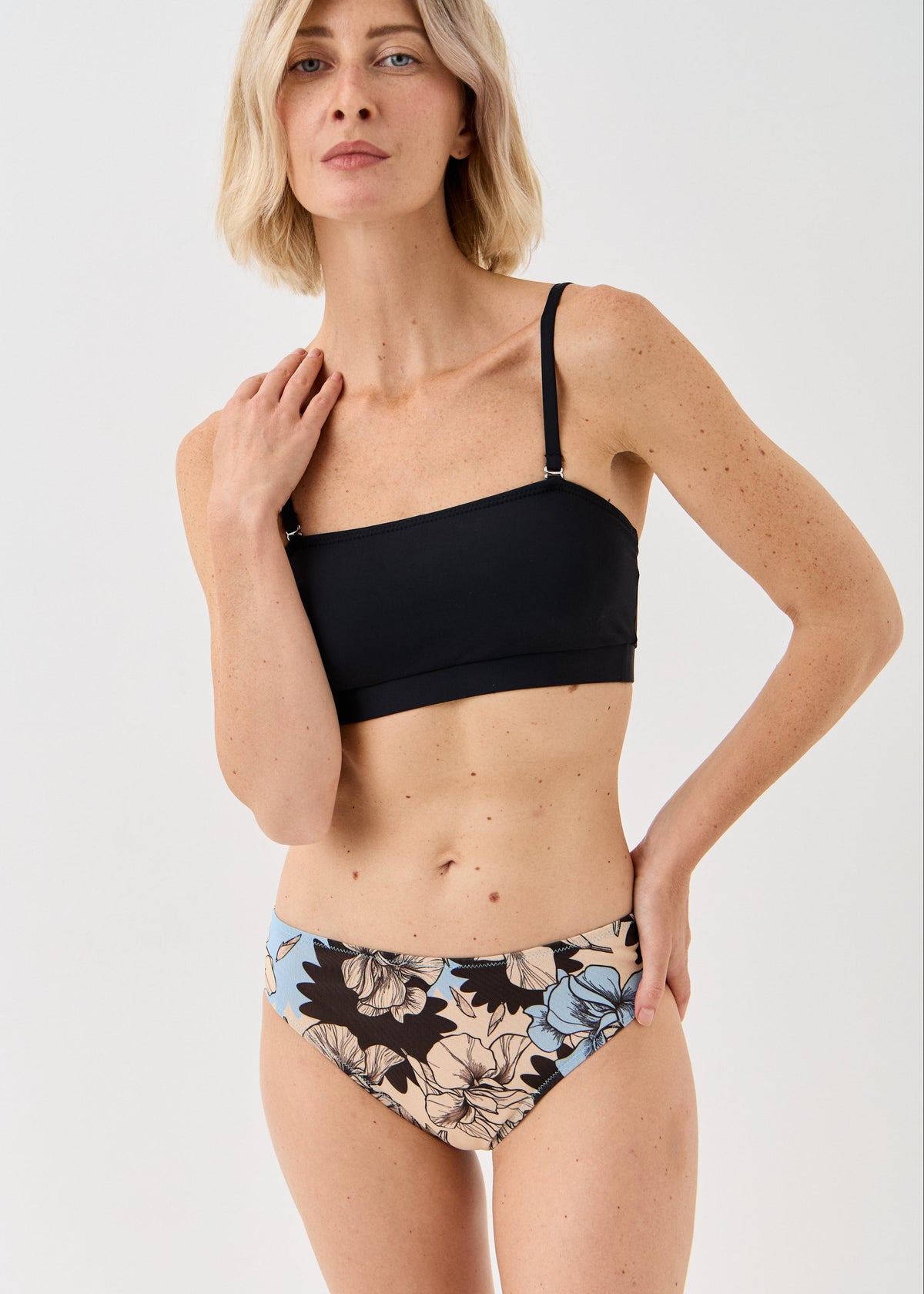 Iris Double-Layer Mesh Bikini Bottoms | Women's Designer Swimwear