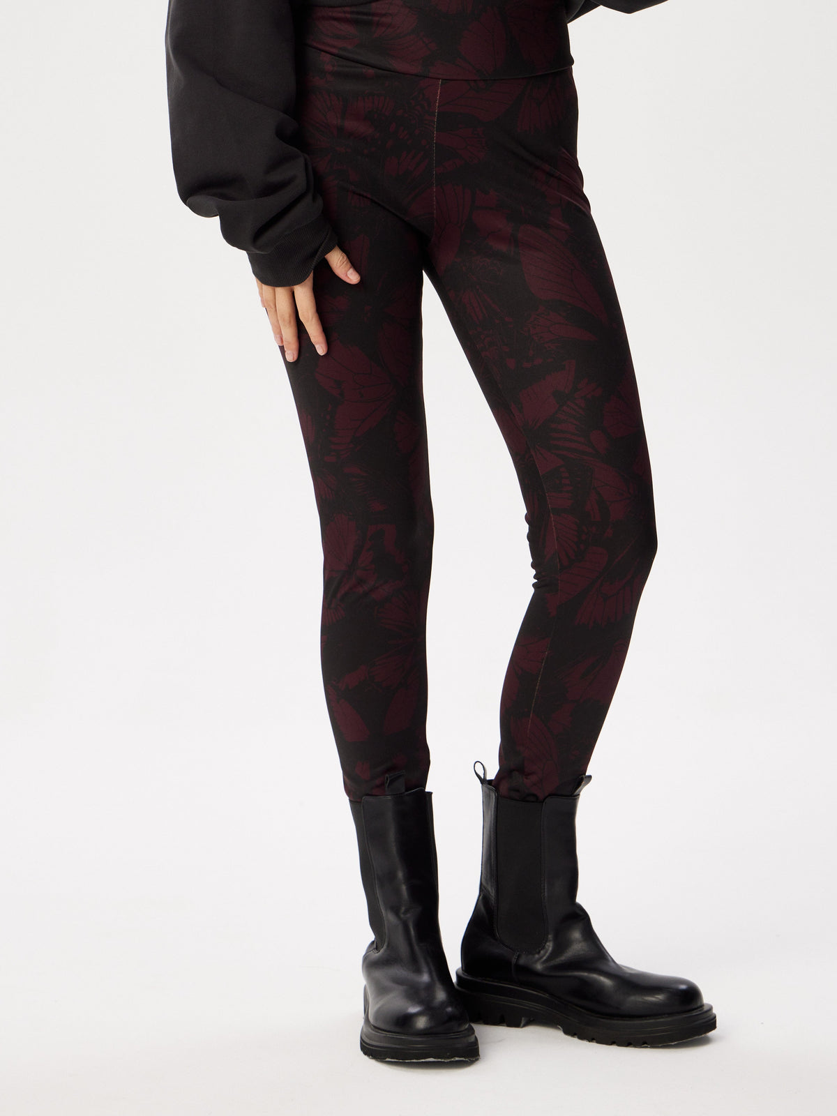 Butterfly Tattoo Print Winter Leggings – Cozy, Bold & Stylish - BRIKOLY