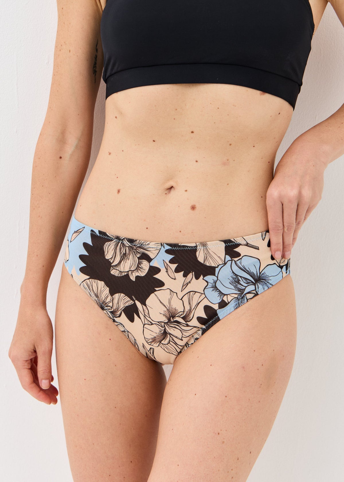 Iris Double-Layer Mesh Bikini Bottoms | Women's Designer Swimwear