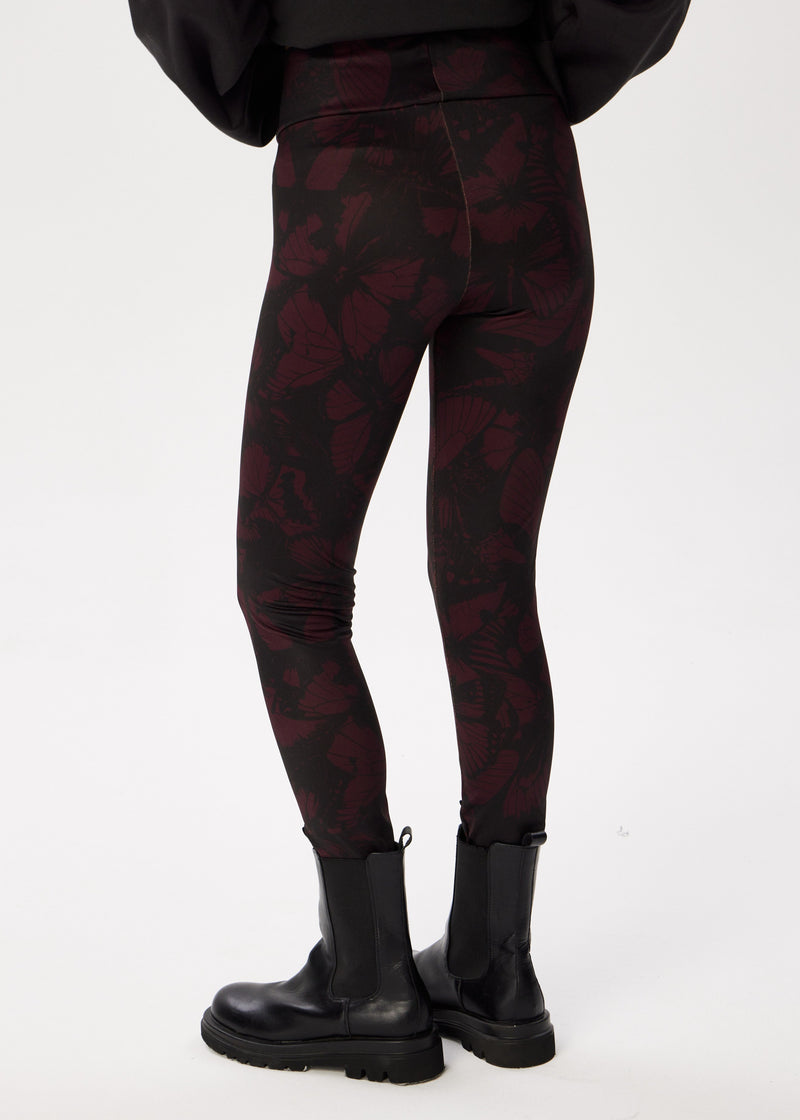 Butterfly Tattoo Print Winter Leggings – Cozy, Bold & Stylish