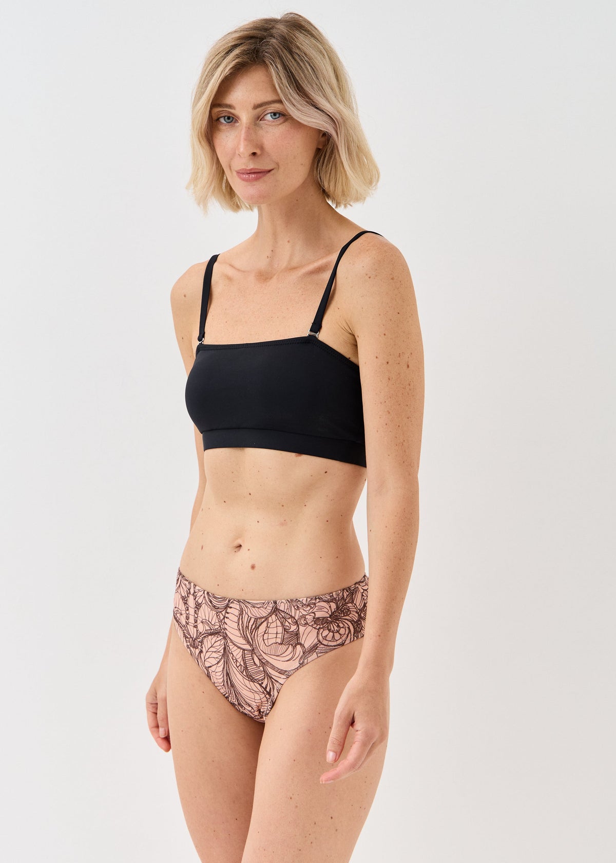 Lace Double-Layer Mesh Bikini Bottoms | Women's Designer Swimwear