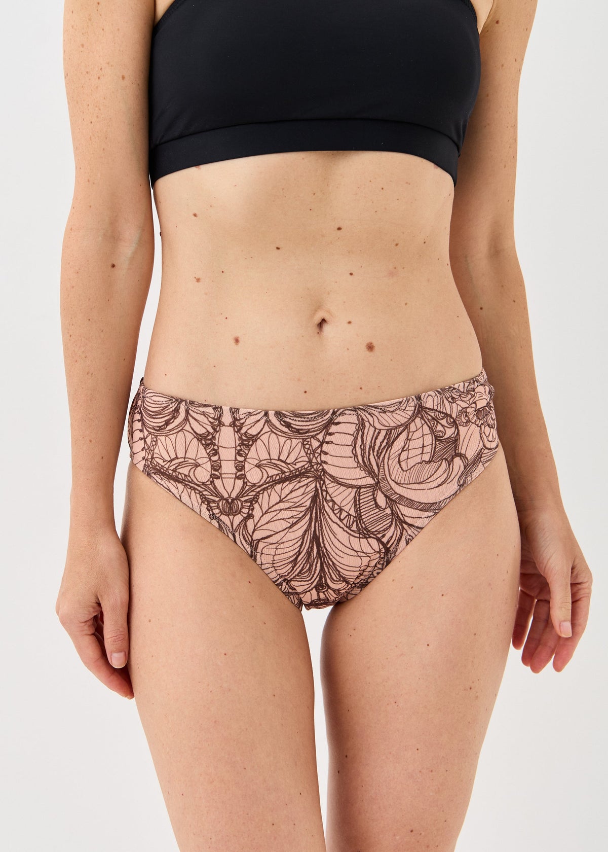 Lace Double-Layer Mesh Bikini Bottoms | Women's Designer Swimwear