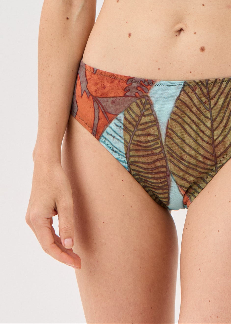 Zebra Double-Layer Mesh Bikini Bottoms | Women's Designer Swimwear