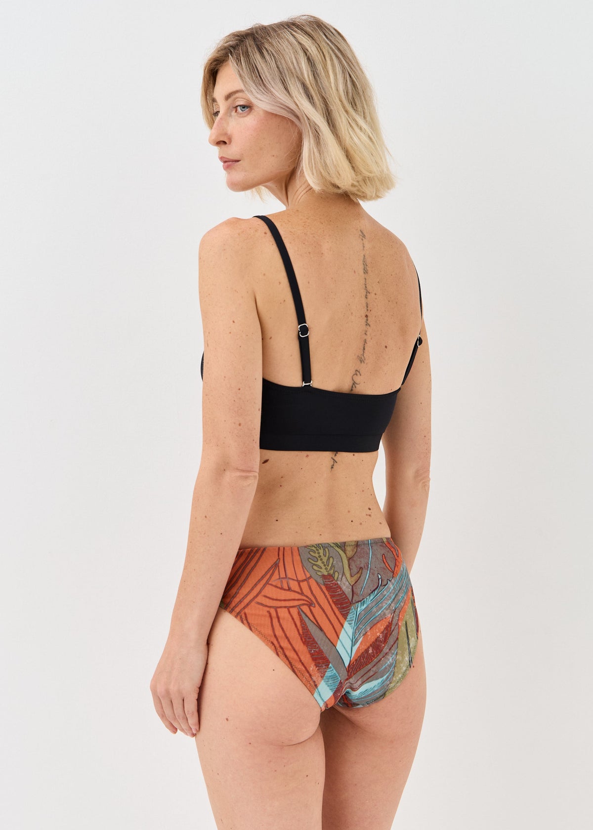 Zebra Double-Layer Mesh Bikini Bottoms | Women's Designer Swimwear