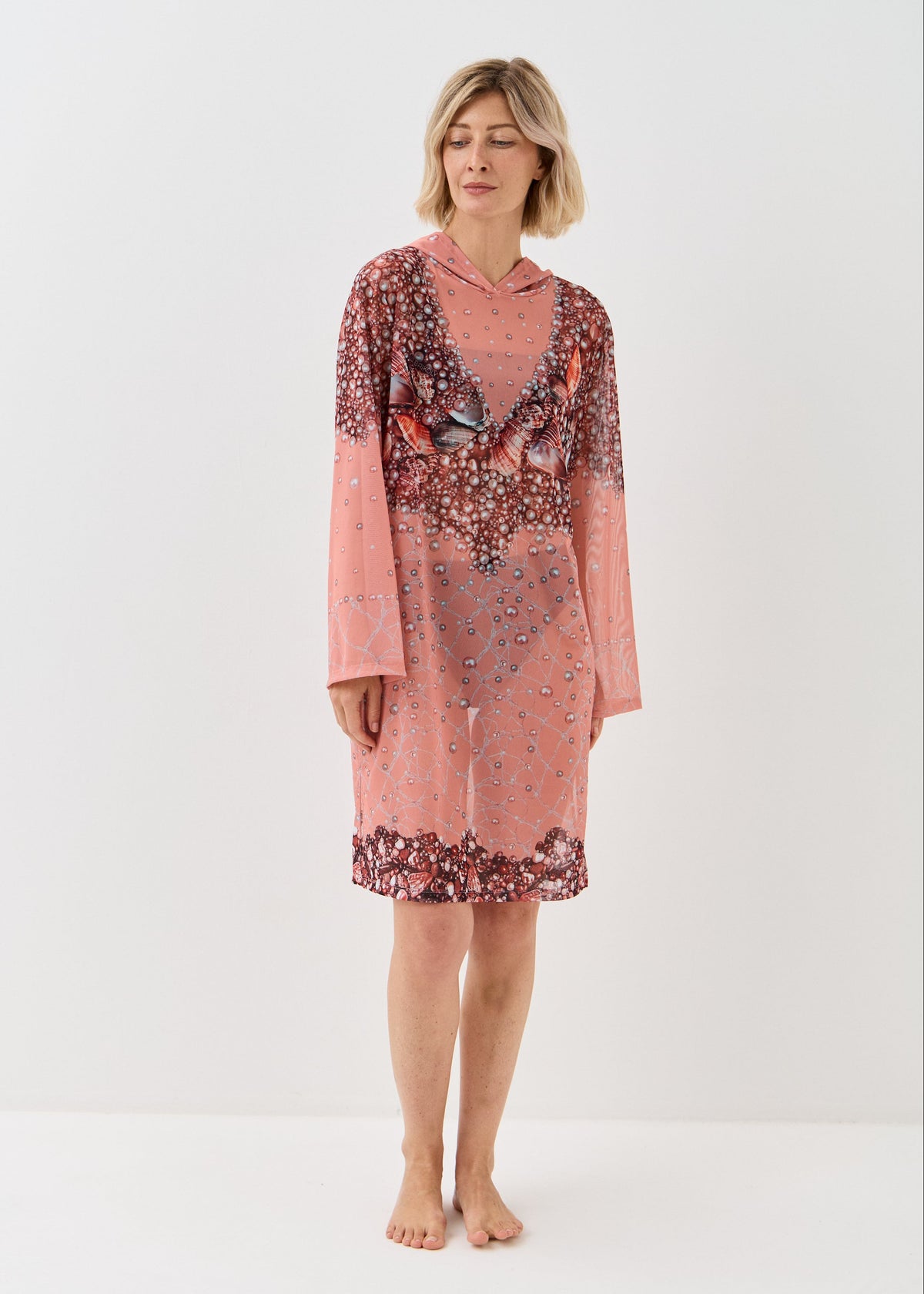 Shell Mesh Beach Tunic for Women – Lightweight UV Cover-Up with Exclusive Design - BRIKOLY