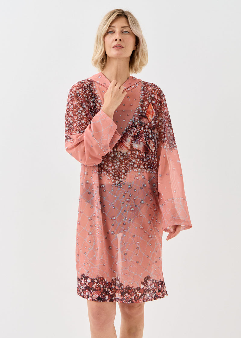 Shell Mesh Beach Tunic for Women – Lightweight UV Cover-Up with Exclusive Design - BRIKOLY