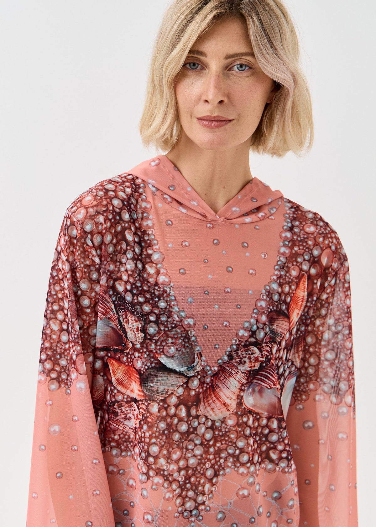 Shell Mesh Beach Tunic for Women – Lightweight UV Cover-Up with Exclusive Design - BRIKOLY