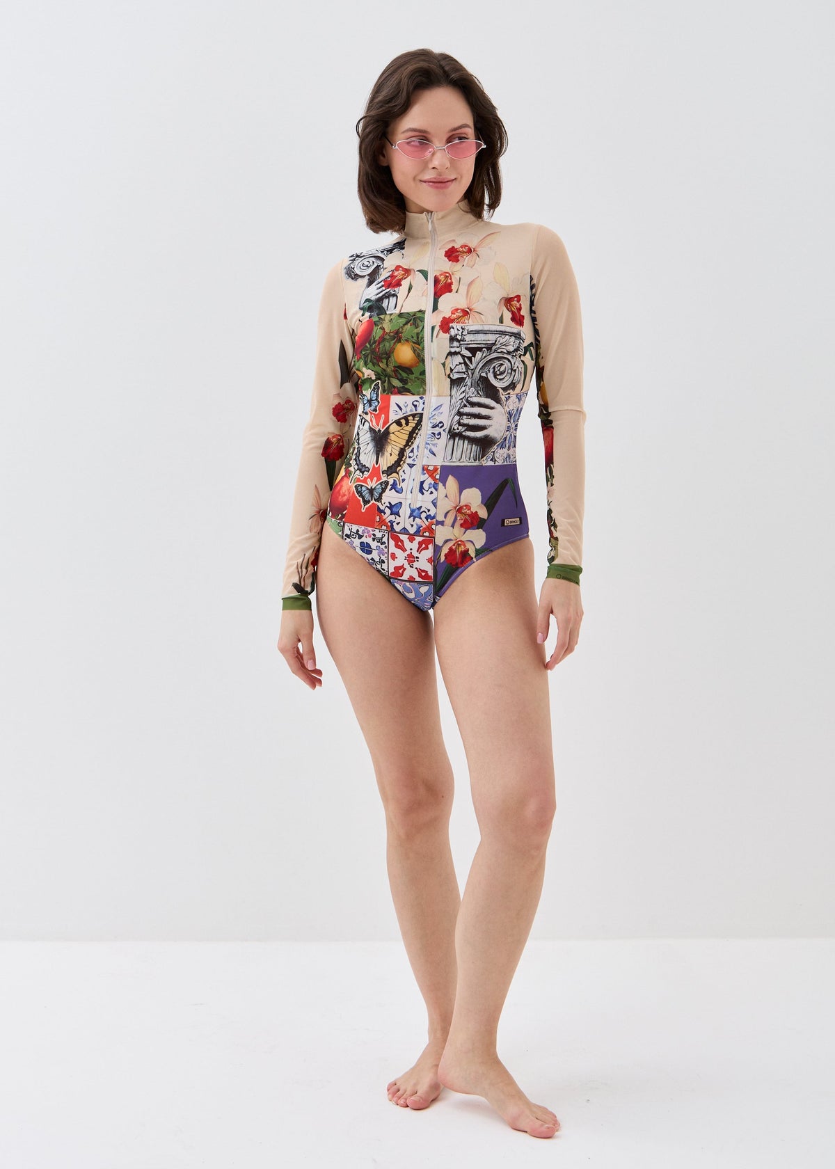 Greece Smart Mesh Rashguard Swimsuit - No Tan Lines, UV Protection (на проверку) - BRIKOLY