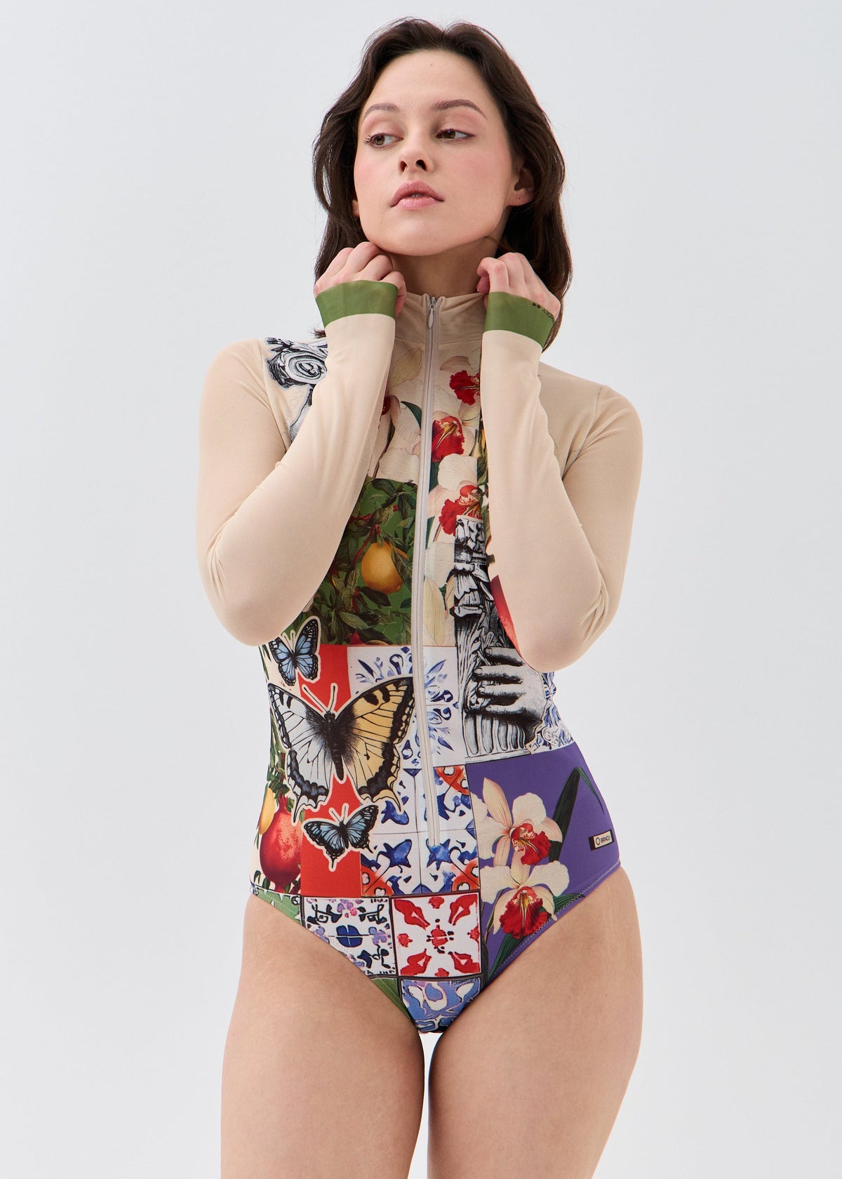 Greece Smart Mesh Rashguard Swimsuit - No Tan Lines, UV Protection (на проверку) - BRIKOLY