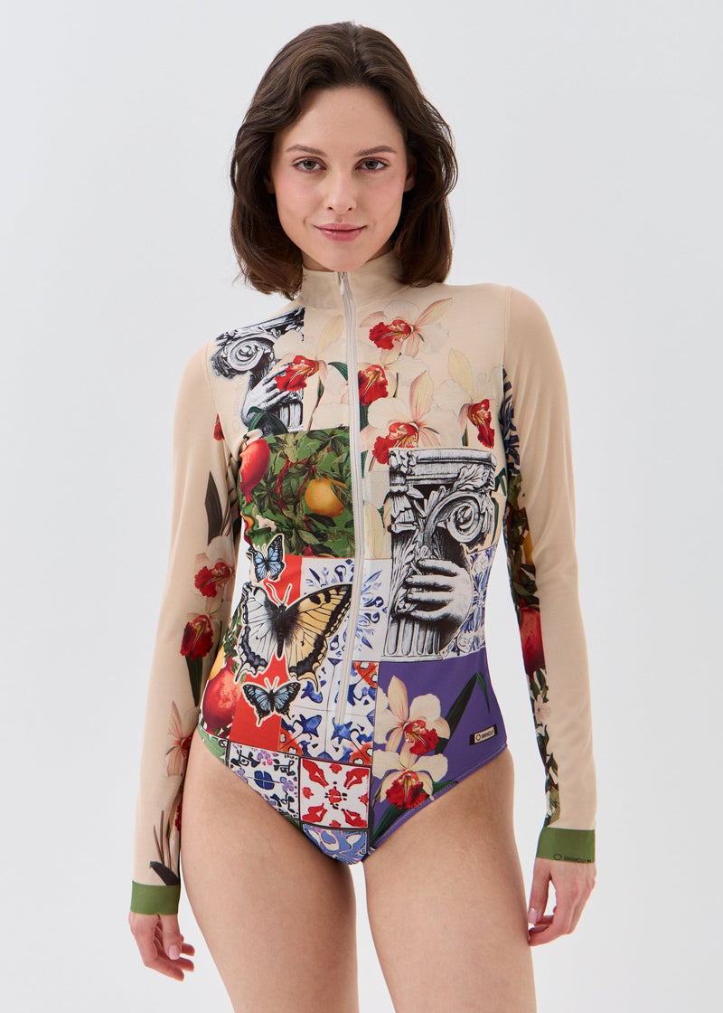 Greece Smart Mesh Rashguard Swimsuit - No Tan Lines, UV Protection  BRIKOLY