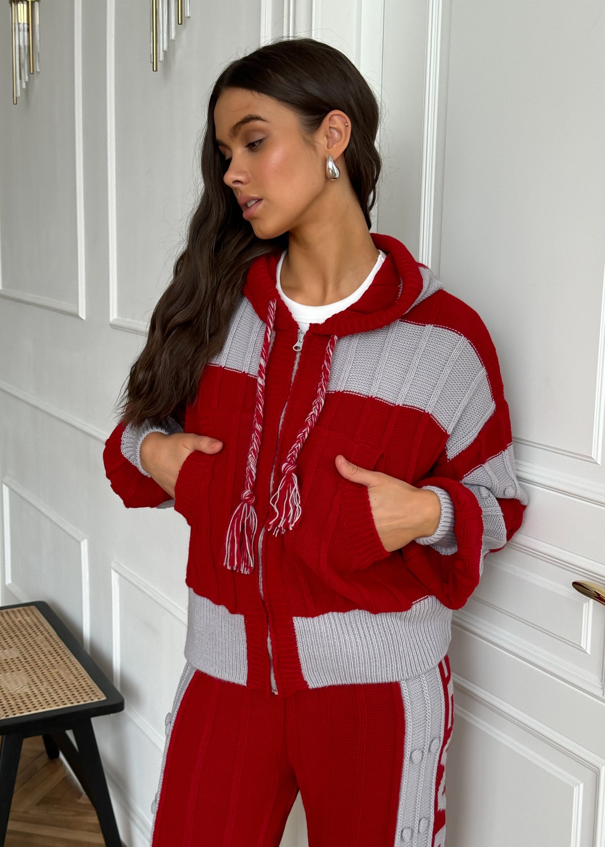 Cherry Boho Knitwear Set - Cozy, Stylish & Versatile - BRIKOLY