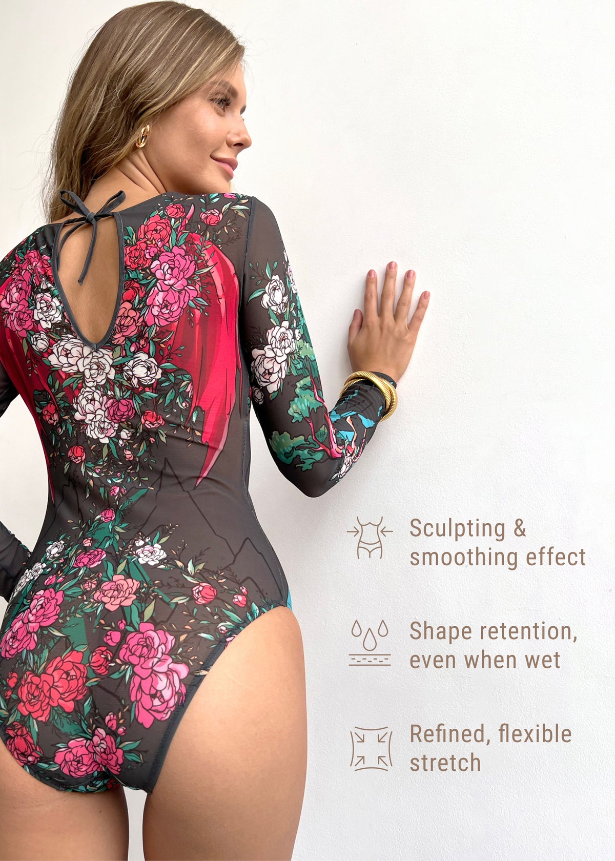 Dragon Tattoo Swimsuit with SPF 50 – Stylish Swimwear for Women