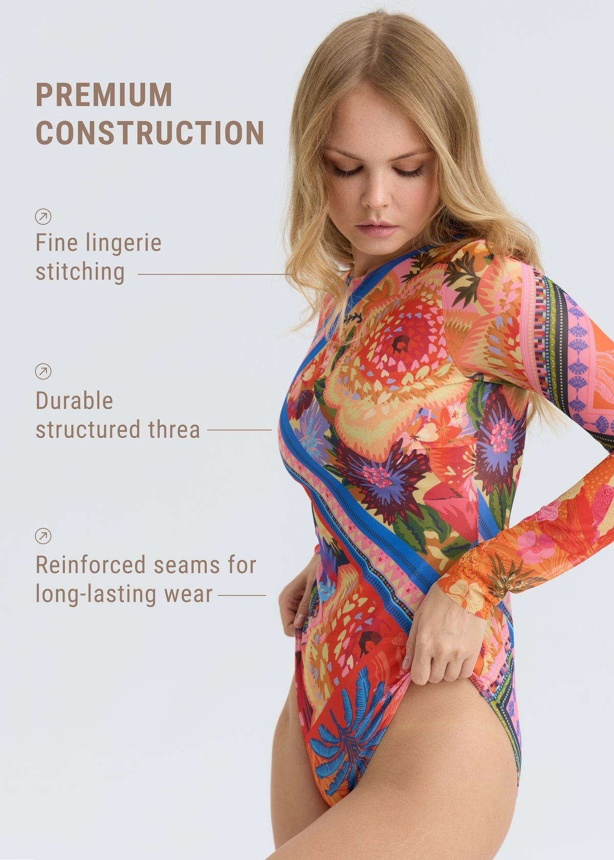 Shawl Tattoo Swimsuit with SPF 50 – Stylish Swimwear for Women - BRIKOLY