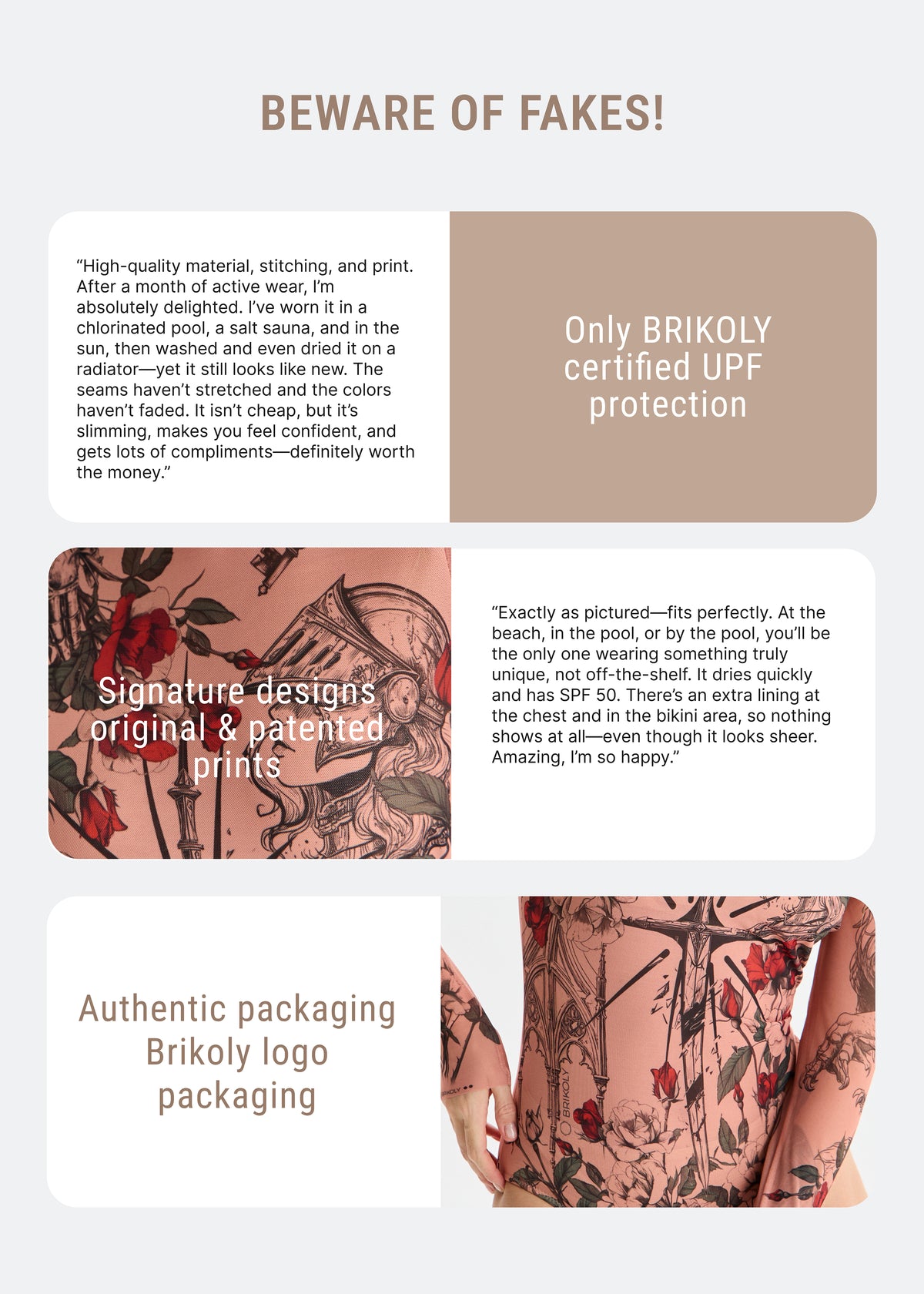 Medieval Tattoo Swimsuit with SPF 50 – Stylish Swimwear for Women - BRIKOLY