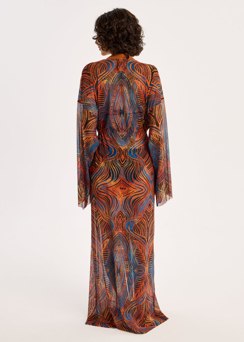 Egypt Sheer Maxi Beach Cover-Up – Elegance Meets Effortless Style